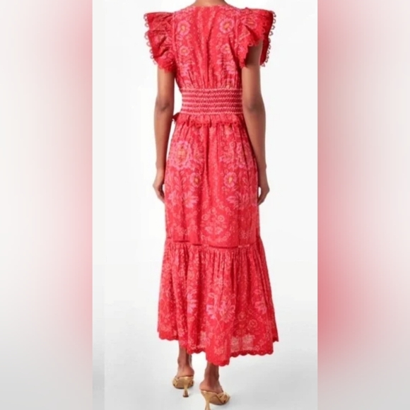 Farm Rio Fire Red Maxi Dress - Picture 2 of 8
